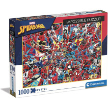 Clementoni 39657 Impossible Marvel Spiderman 1000 Pieces, Made in Italy, Jigsaw Puzzle for Adults, Multicolor, Medium