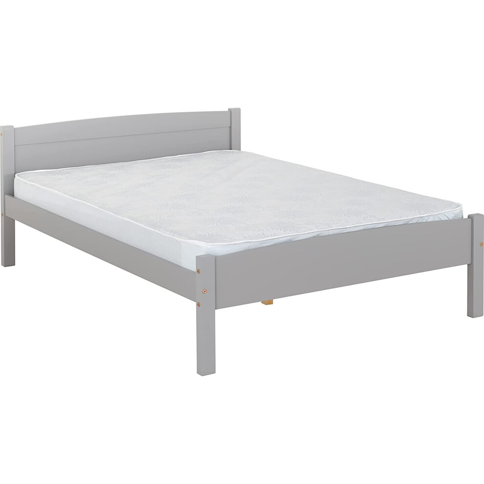 Seconique Amber 4'6" Bed in Grey Slate - Double