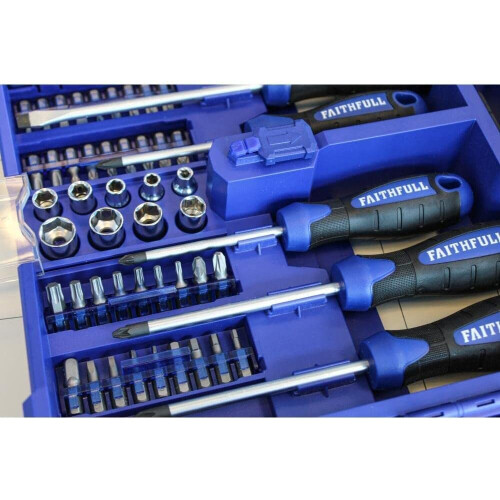 Faithfull Faithfull Fold Out Screwdriver & Bit Set, 63 Piece 1