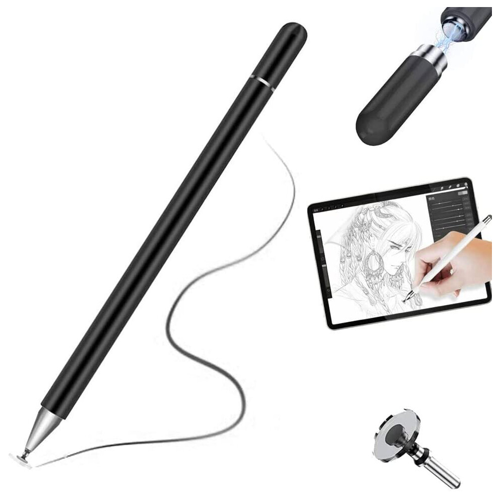 Stylus Pen, TECHGEAR Fine Tip Stylus Pen for Touch Screens High Sensitivity Universal Capacitive Disc iPad Pencil Compatible...