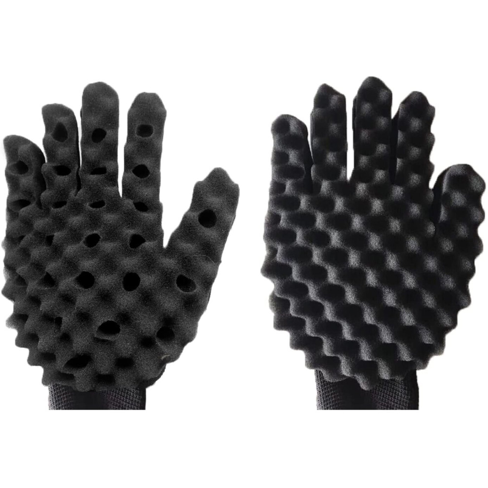 Woso Hair Sponge Brush,Hair Sponge Gloves,Curls Coil Magic Tool, Magic Twist Hair Sponge Afro Braid Style Dreadlock Coils Wave...