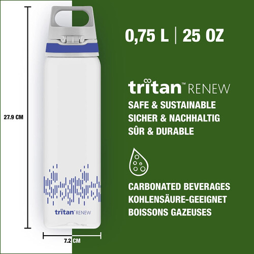 Sigg Sigg - 8951.00 - Borraccia - Total Clear ONE - Blu - 0,75 L 1