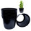 Elixir Garden Supplies (3) Bottomless Plant Pots | Tomato Ring Culture Planter | Black | Quantities 1 - 100 1