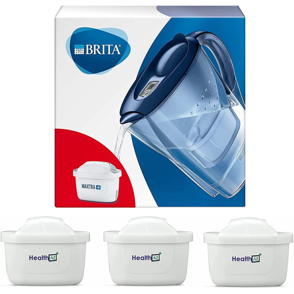 HealthAZ Water Filter Cartridges, Replacement for Brita Maxtra (6 Filters Cartridges)