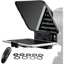 Desview T3 Teleprompter for Tablet Smartphone iPad up to 11 inch, 70/30 Beam Splitter Glass, Teleprompters with Remote Control...