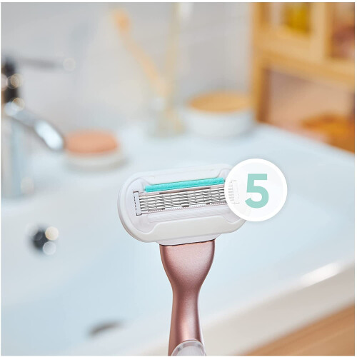 Gillette Venus Deluxe Smooth Sensitive Rose Gold Razor 1
