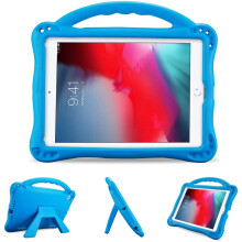 ProCase Kids Case for iPad 9.7 (2018/2017) Pro 9.7, Air 2/1 - Ultra Shockproof Rugged Case with Handle & Kickstand - Blue HJ8U
