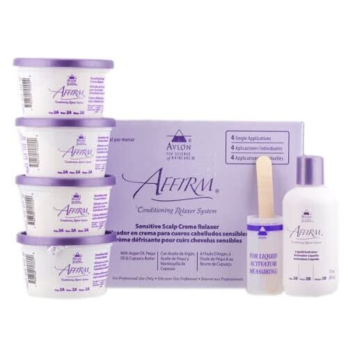 AFFIRM CONDITIONING RELAXER SYSTEM SENSITIVE SCALP CREME RELAXER 4 APPLICATIONS