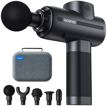 Massage Gun, RENPHO Massage Gun Deep Tissue Muscle Massage Gun 3200rpm Motor Massager with 2500mAh Battery and Portable Case, for Home Office Wor