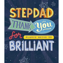 Father's Day Card for Stepdad - Stepdad Father's Day Card - Lovely Message Inside