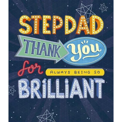 Father's Day Card for Stepdad - Stepdad Father's Day Card - Lovely Message Inside