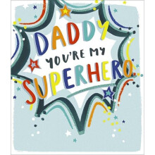 Father's Day Card - Father's Day Card for Daddy - Daddy You're My Superhero