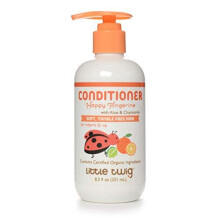 Little Twig All Natural, Hypoallergenic Conditioning Detangler with an Organic Blend of Tangerine, Lemon, and Rosemary, Happy Tangerine Scent, 8.