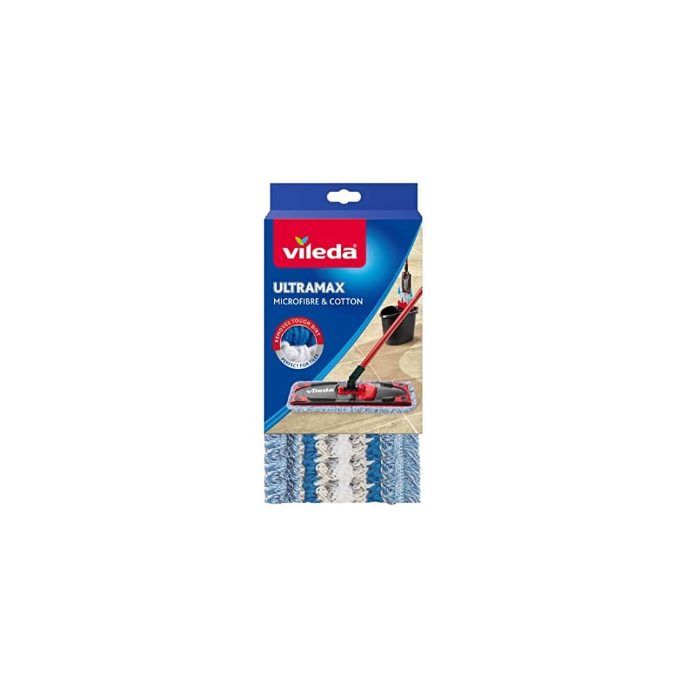 Vileda Ultramax - Flat Mop Head - Microfibre and Cotton