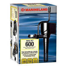 MarineLand ML90510 Pro Aquariums 3 in 1, 160/750 max GPH Maxi-Jet 600, Multi-Use Water Pump and Power Head, Fully Convertible, 1