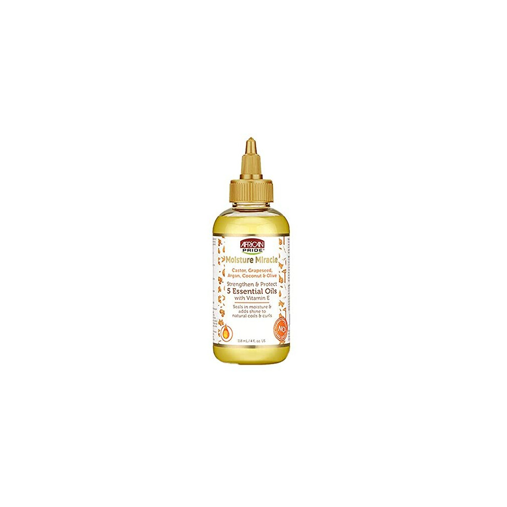 African Pride Moisture Miracle 5 Essential Oils for Hair to Strengthen & Protect 118ml