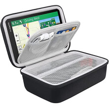 BOVKE Hard GPS Case for 6-7 Inch Garmin DriveSmart 65/61 LMT-S, Nuvi 2797LMT Drive 61/60 Nuvi 2757LM GPS Navigator System, Extra Room for Car Cha