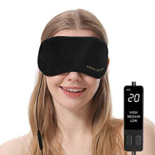 Aroma Season Blepharitis Eye Mask, Heated Eye mask for Dry Eyes Blepharitis Stye Eye, Moist Heat Eye Compress (Black)