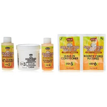 African Pride Shea Butter Miracle Texture Softening Elongating System Kit
