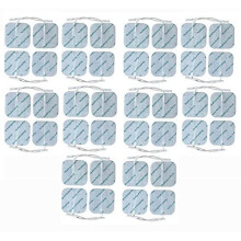 Healthcare World 40-Pack TENS Electrode Pads for Lloyds Tenscare Neurotrac Auvon — 5x5 cm, Self-Adhesive, 1.95–2.15 mm Connectors
