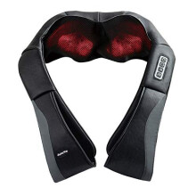 Display4top Black Grey Shiatsu Back Neck Massager Electric Shoulder Massager with Deep Heat Shiatsu Kneading for Neck, Shoulder, Back Muscle Pain