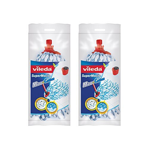 Vileda Vileda Supermocio Micro and Cotton Mop Refill - Pack of 2