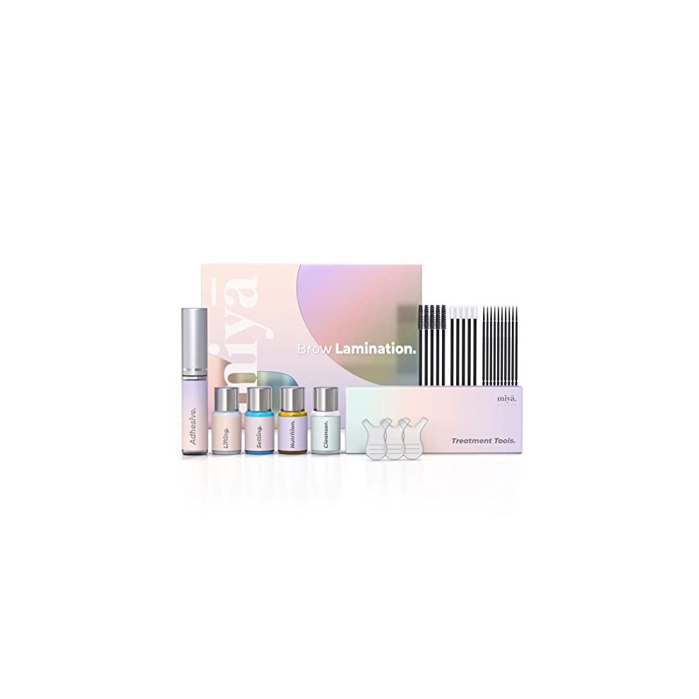Miya Lash | Brow Lamination Kit | Professional Eyebrow Lamination With Keratin | Diy Brow Lift Kit | Fuller, Thicker Brows For 6 Weeks | Easy To