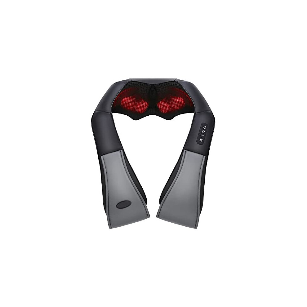 Neck Massager Shiatsu Back Shoulder Massager with Heat and Deep Tissue Kneading Massage Adjustable Intensity for Office Home Car