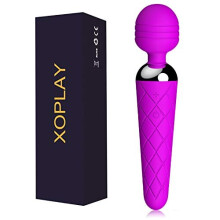 Wireless Personal Massager, XOPLAY Waterproof Handheld Electric Massager Tool, 12 Vibration Patterns for Back Neck Shoulder Massage and Relieve S