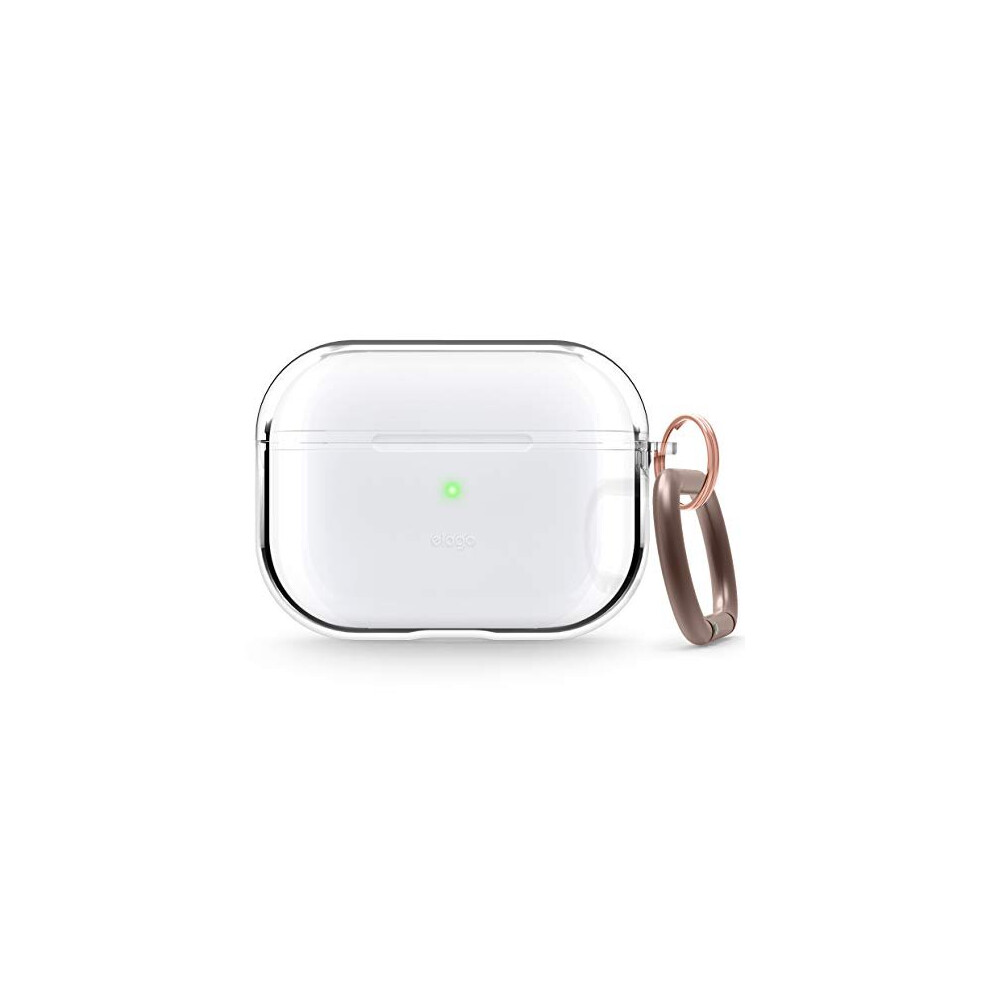 Elago Clear Case Compatible With Apple Airpods Pro Tpu Clear Case Compatible With Airpods Pro With Keychain, Resistant To Yellowing (Transparent) 8809667657020