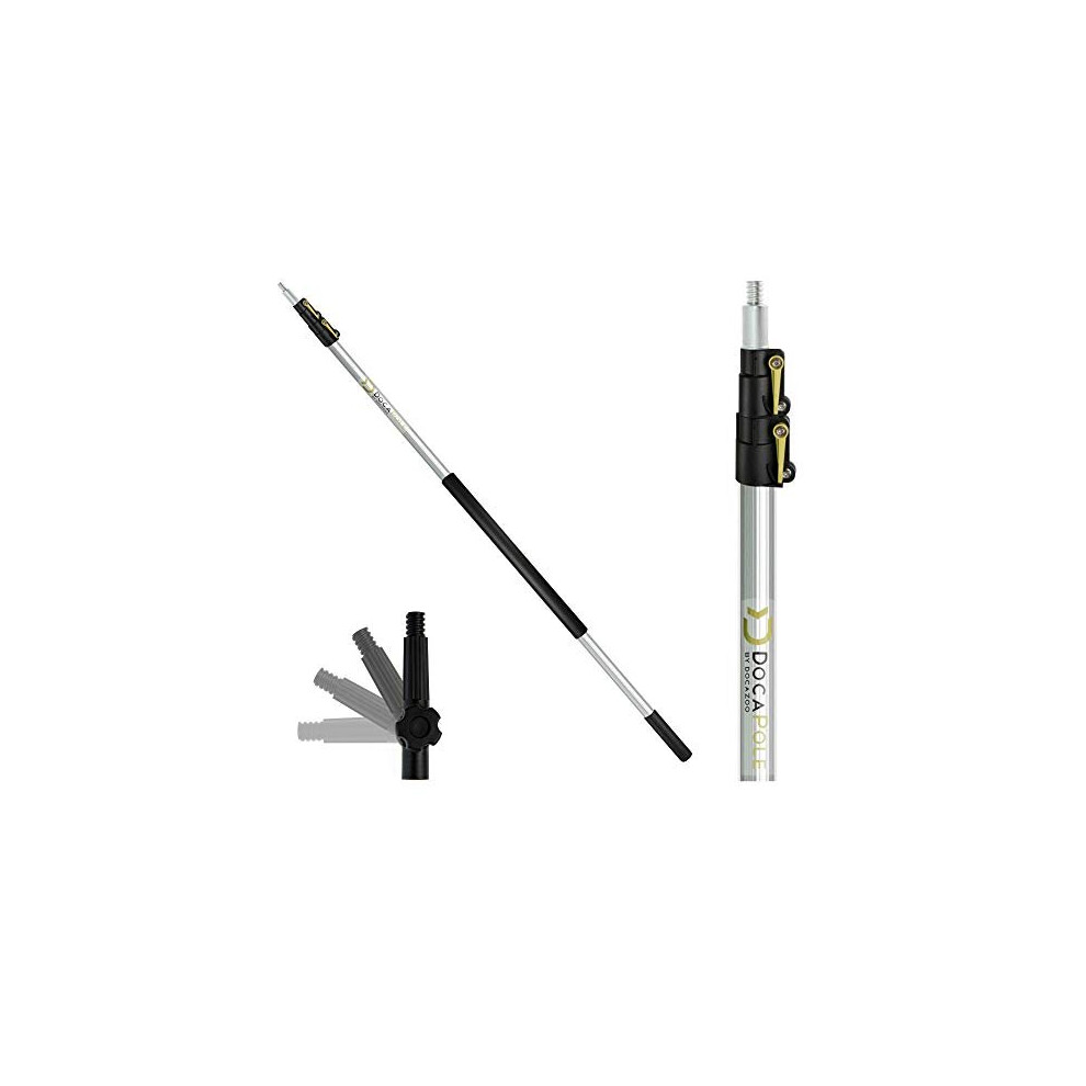 Docazoo Docapole 1.5-3.5M Extension Pole - Multi-Purpose Telescopic Pole//Light Bulb Changer//Paint Roller//Duster Pole//Telescoping Pole For Win 092624207118