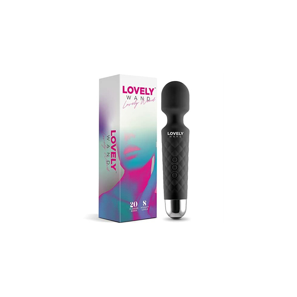 Lovely Wand Vibrator, Powerful Electric Personal Wand Massager for Women - Waterproof, Quiet, Wireless, Handheld - 20 Vibration Modes & 8 Speeds