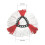 (4Pack) SUPERFA Mop Heads Compatible with Vileda 2-in-1 Turbo Mop Replacement Head, Microfibre, Red, White. 2