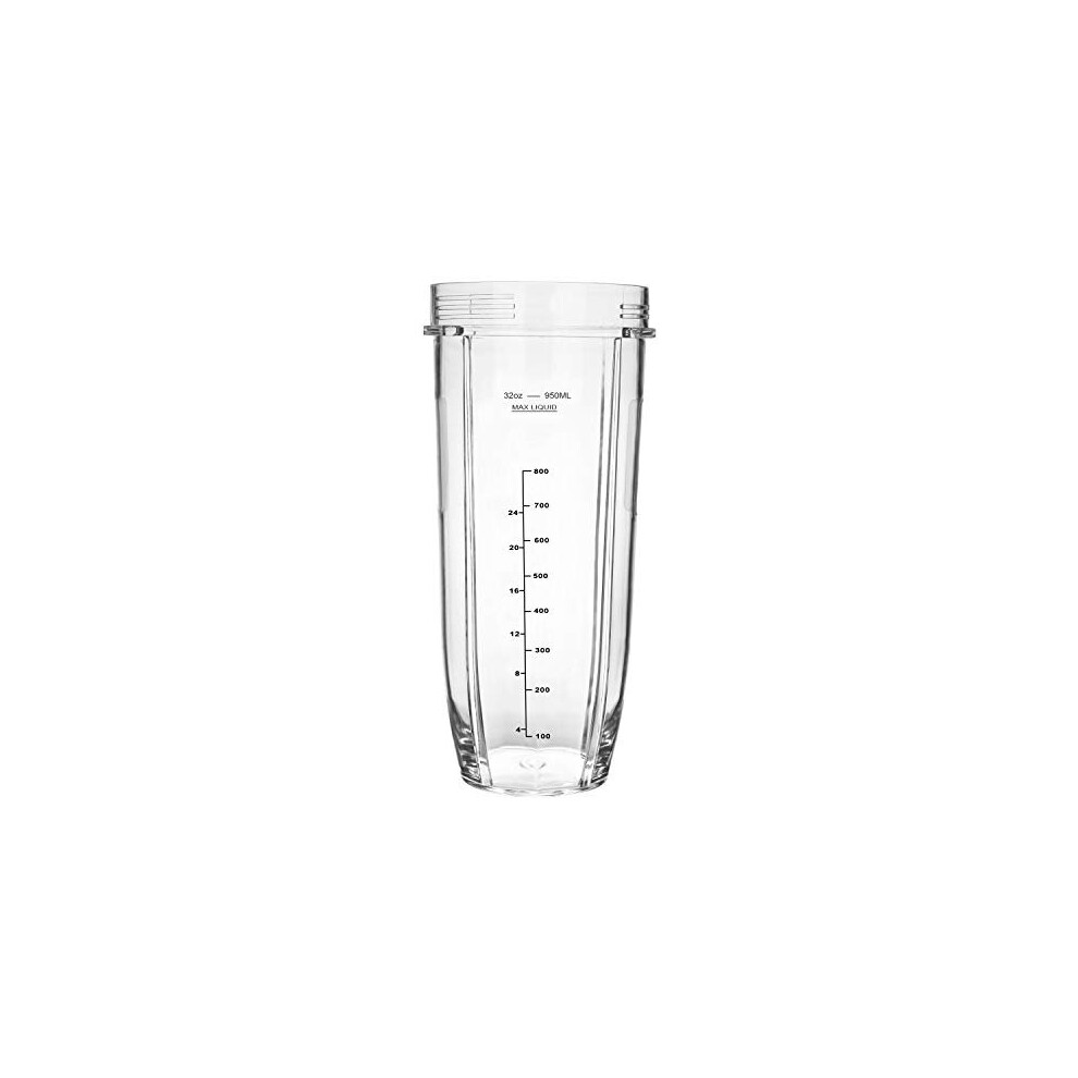 32OZ Cup for Compatible with Nutri Ninja Replacement Parts BL480, BL490, BL640, BL680 Auto IQ Series Blender Juicer Mixer