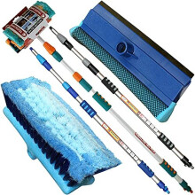 NTI 3M PREMIUM Heavy Duty ALUMINIUM TELESCOPIC Water Fed 9.8 Feet Extendable Car Van Trucks Caravans Conservatories Boats, Decking Wash Window Cl