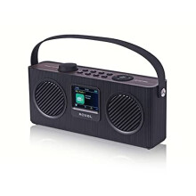 ROXEL RDR-80 Multi-functional FM & DAB | DAB+ Radio | Bluetooth Speaker | USB Playback, Mains and Battery Powered | Bedside Alarm Clock with Snoo