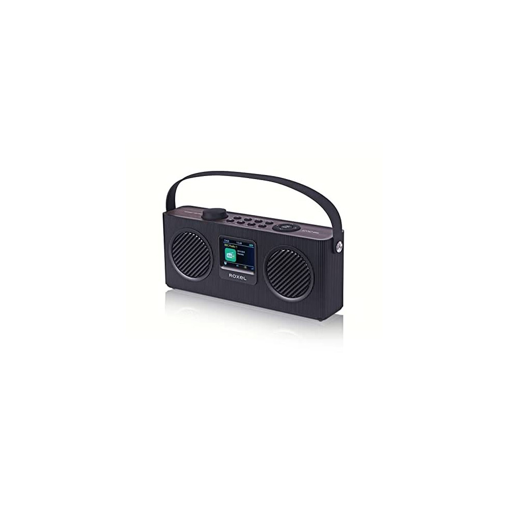 ROXEL RDR-80 Multi-functional FM & DAB | DAB+ Radio | Bluetooth Speaker | USB Playback, Mains and Battery Powered | Bedside Alarm Clock with Snoo