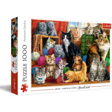 Trefl Feline Meeting Cats Adult Puzzle 1000 Pieces