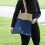 Pure Soft Jute and Cotton Mesh Bag - Denim 4