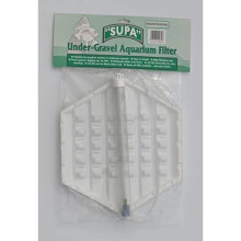 Supa Medium 12.5" x 6.5" Hexagonal Under-Gravel Aquarium Filter, Suitable For Tropical, Marine or Cold Water Aquariums/Fish Tanks, Made In The UK