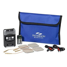 Patterson Medical Premier Plus TENS Machine, Dual Channel Ten Machine for Pain Relief and Soothing with Self Adhesive Electrodes, Battery Powered