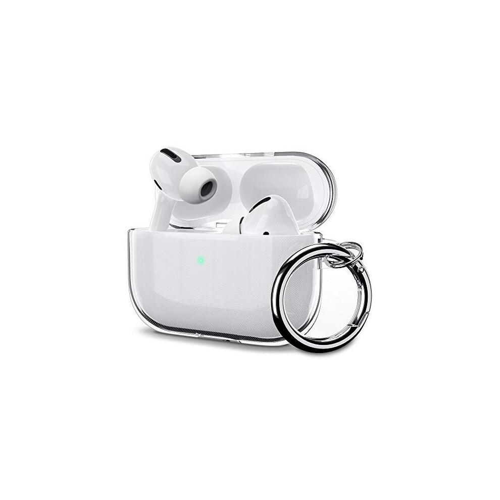 Ulak Airpods Pro Case Clear, Designed Protective Airpod Pro Cover Soft Tpu Transparent Shockproof Case Accessories With Keychain For Airpods Pro