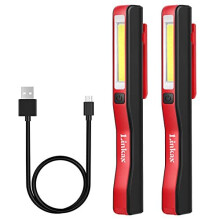 Linkax LED Torch Inspection Lamp Rechargeable LED Work Light Super Bright COB LED Flashlight Pocket Torch Camping Light with Magnetic Clip for Ho