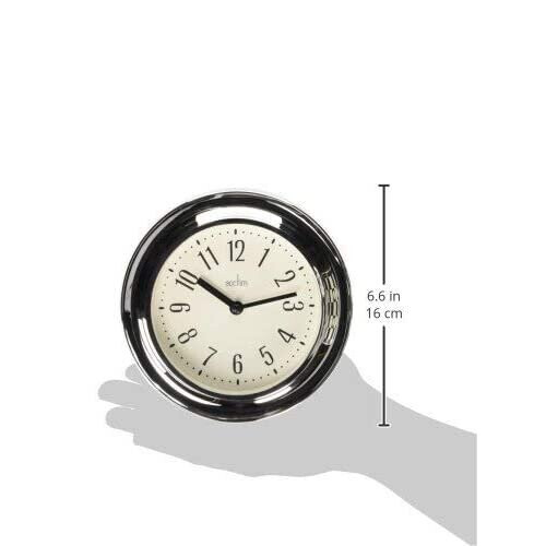 Acctim Acctim 21737 Riva Wall Clock, Chrome 2