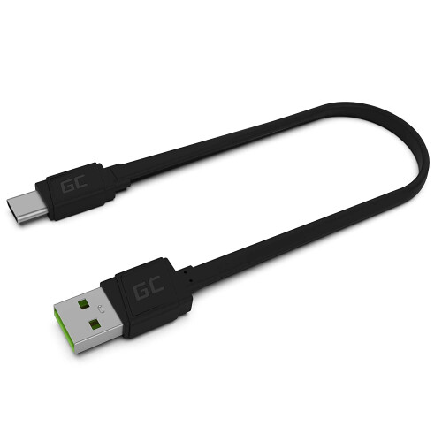 Green Cell KABGC03 USB cable 0.25 m USB A USB C 0.48 Gbit/s Black