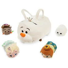 Disney Olaf ''Tsum Tsum'' Plush Set - Small Bag - 9'' - Plus 4 Frozen