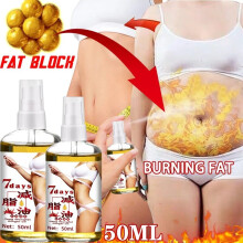 Spray amincissant brûleur de graisse Huile essentielle de perte de poids Elimination de la cellulite pour les bras, les fesses et l'abdomen