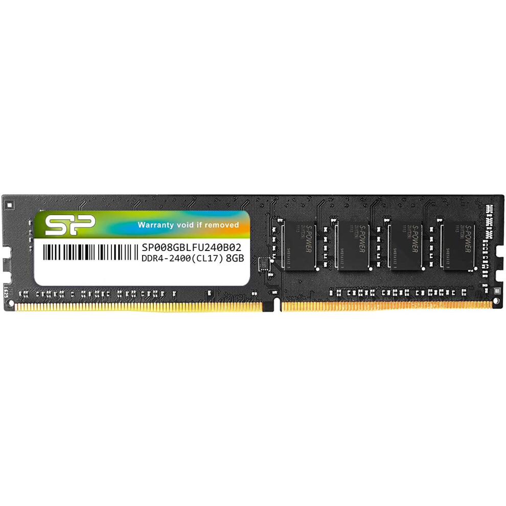 Silicon Power 8GB-DDR4-RAM-2400MHz (PC4 19200) 288 Pin 1.2V CL17 Non ECC Unbuffered UDIMM-Desktop Memory-image-OPC-P97BXZJ-NEW