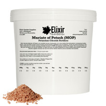 (Tub, 5kg) Elixir Gardens Muriate of Potash | Highly Soluble Granular Fertiliser | 500g - 25kg | Supplied in a Bag or Resealable Tub