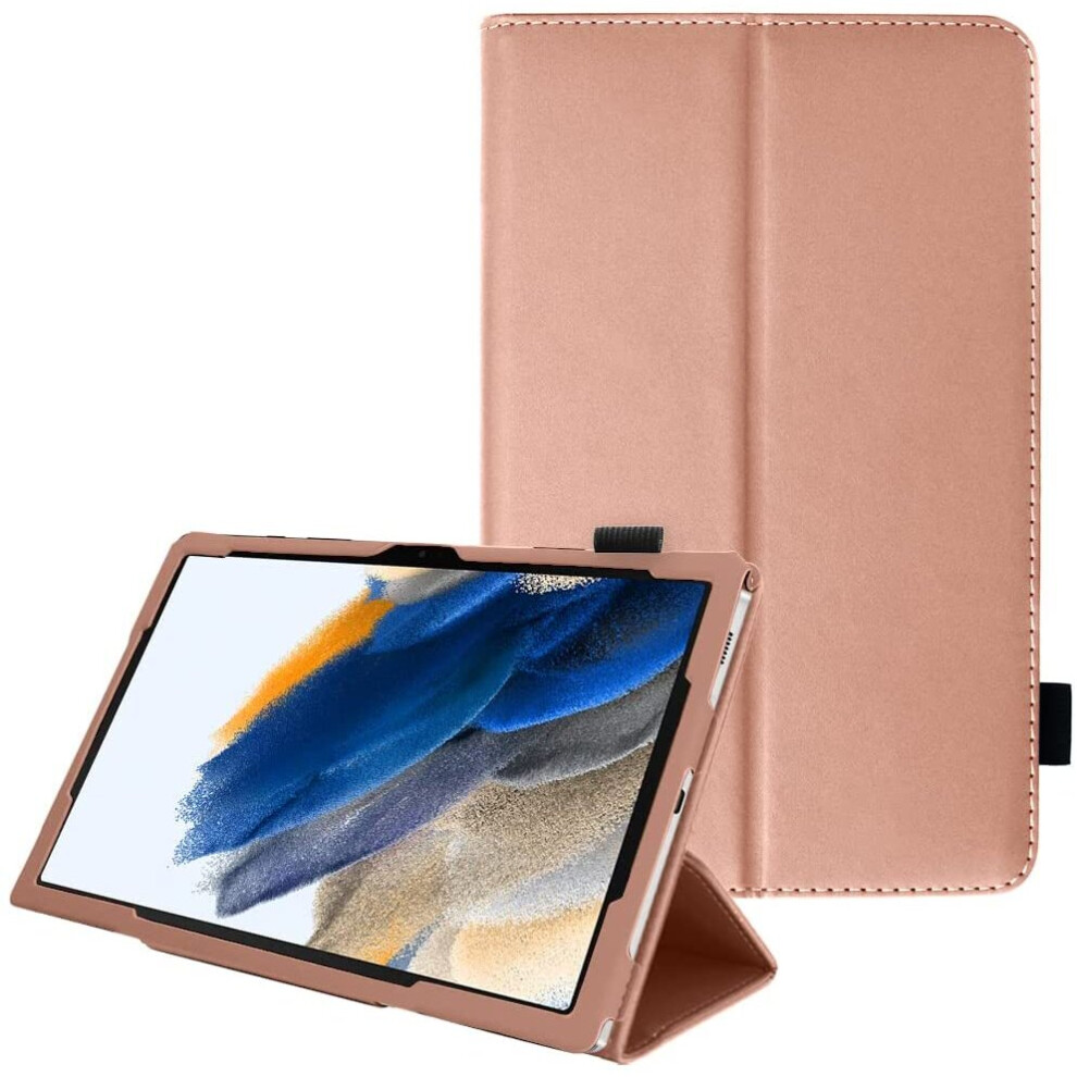 Techgear Leather Case For Samsung Galaxy Tab A8 10.5" (Sm-X200 / Sm-X205) Premium Pu Leather Slim Folio Stand Smart Case Cover...